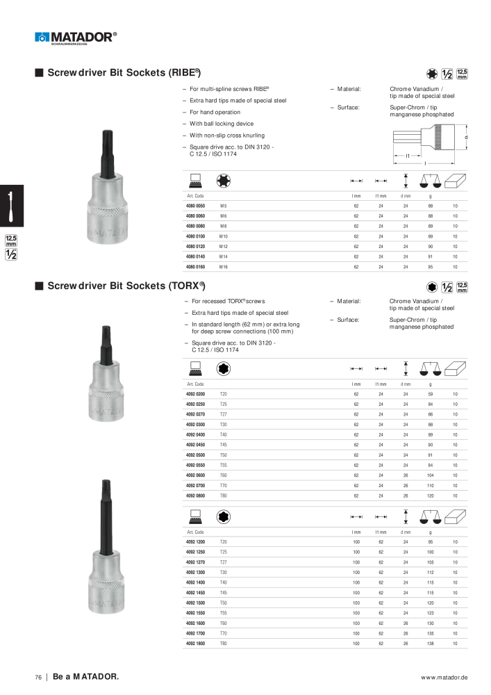 Matador Tool Catalogue NR.: 149 - Seite 76