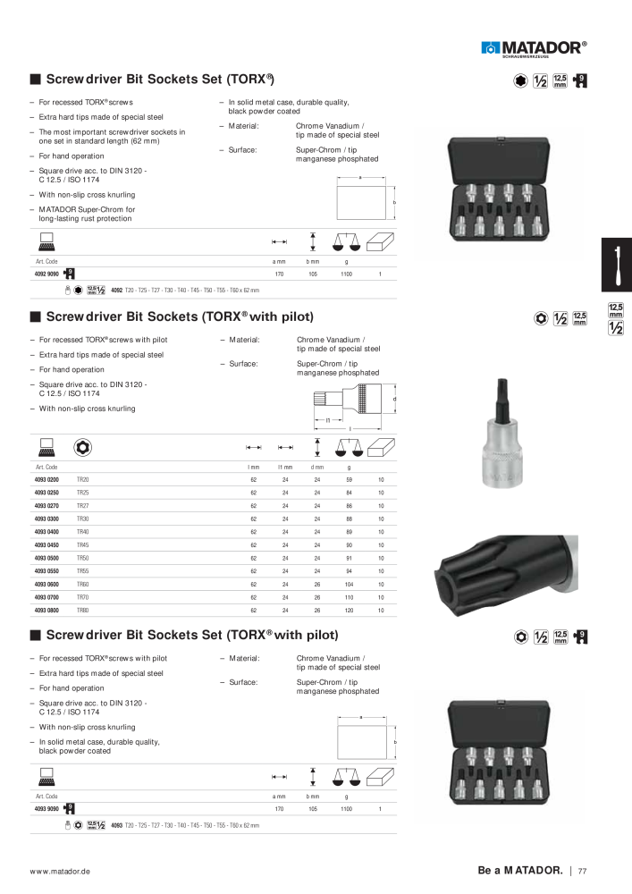 Matador Tool Catalogue NO.: 149 - Page 77