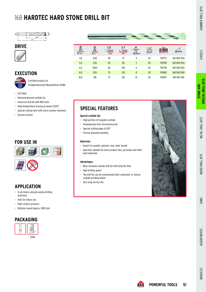 KEIL catalogue quality drilling tools NO.: 1738 - Page 51