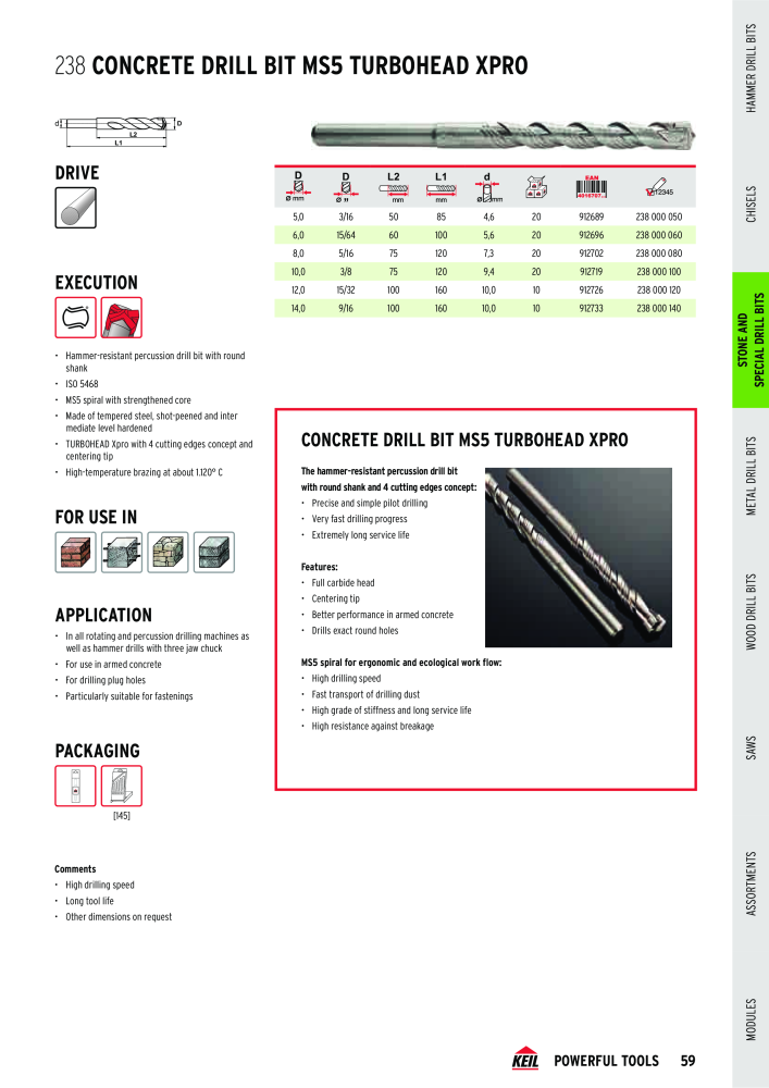 KEIL catalogue quality drilling tools NO.: 1738 - Page 59