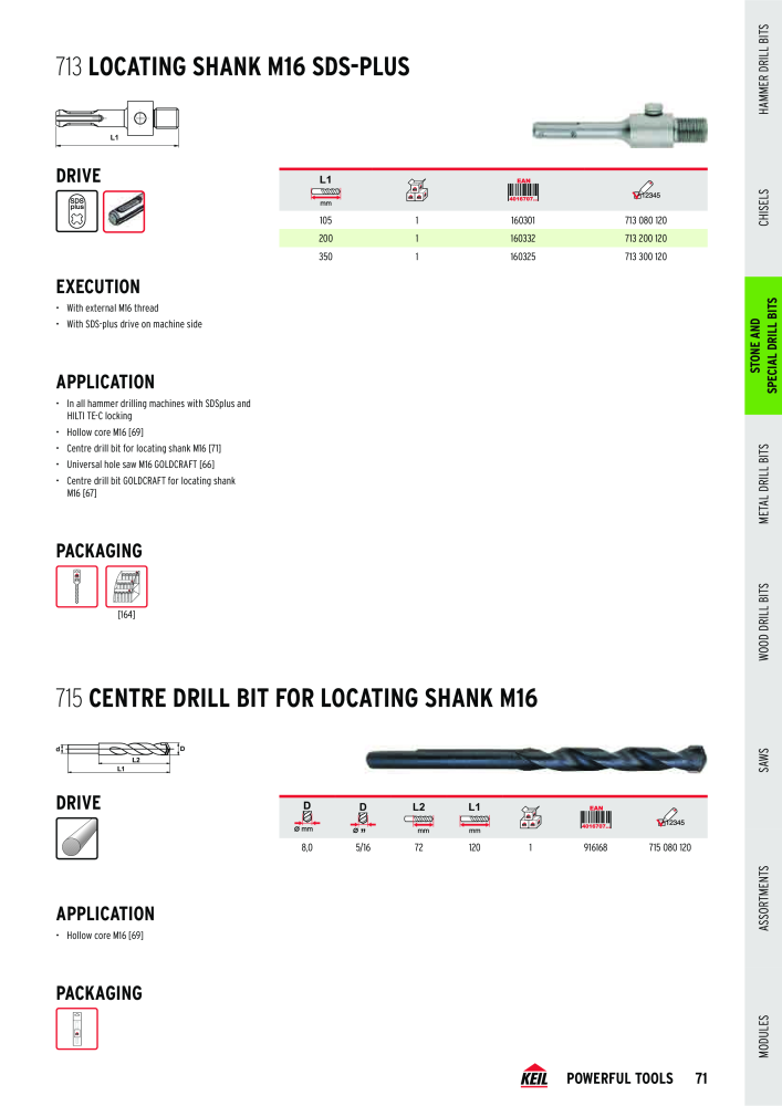 KEIL catalogue quality drilling tools NR.: 1738 - Seite 71