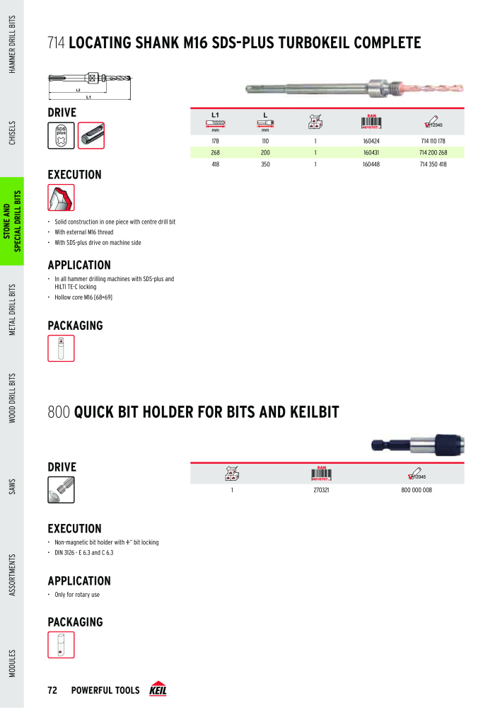 KEIL catalogue quality drilling tools NO.: 1738 - Page 72