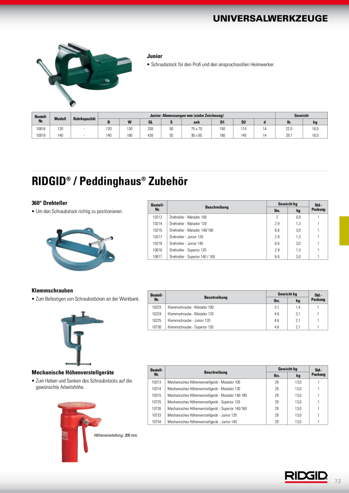 RIDGID Hauptkatalog Hand- und Elektrowerkzeuge NR.: 1750 - Seite 107