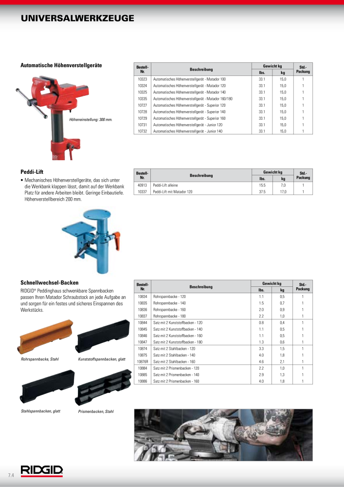 RIDGID Hauptkatalog Hand- und Elektrowerkzeuge NR.: 1750 - Seite 108