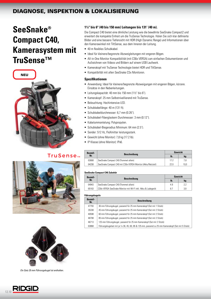 RIDGID Hauptkatalog Hand- und Elektrowerkzeuge NR.: 1750 - Seite 172