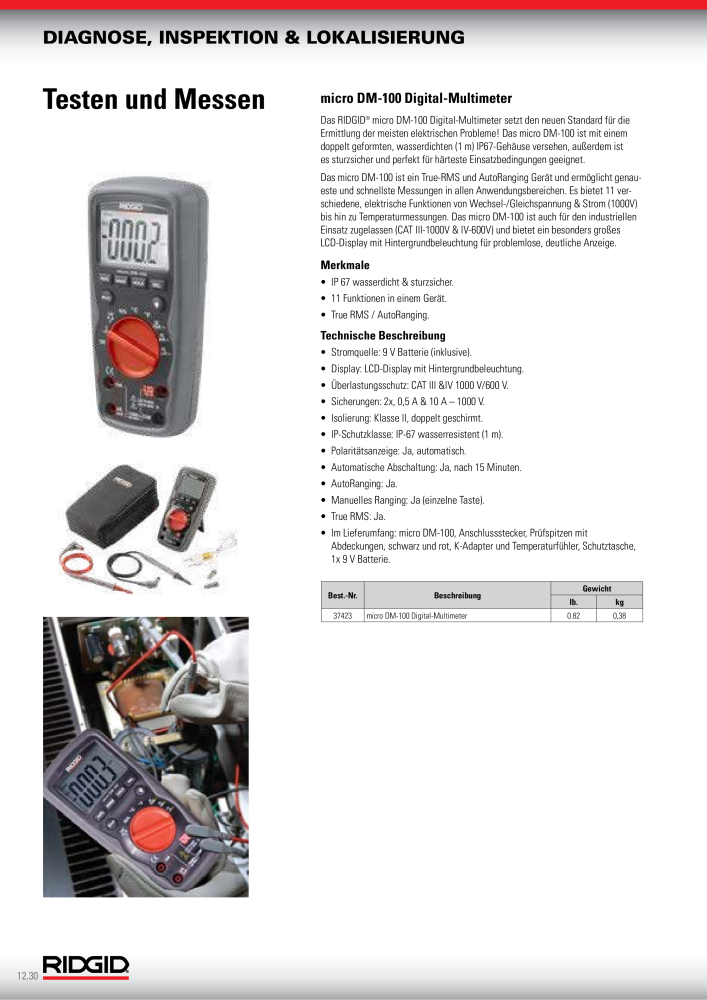 RIDGID Hauptkatalog Hand- und Elektrowerkzeuge NR.: 1750 - Seite 192