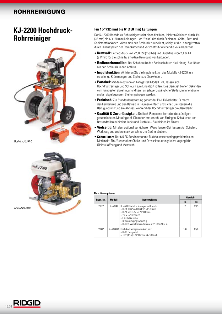 RIDGID Hauptkatalog Hand- und Elektrowerkzeuge NR.: 1750 - Seite 242