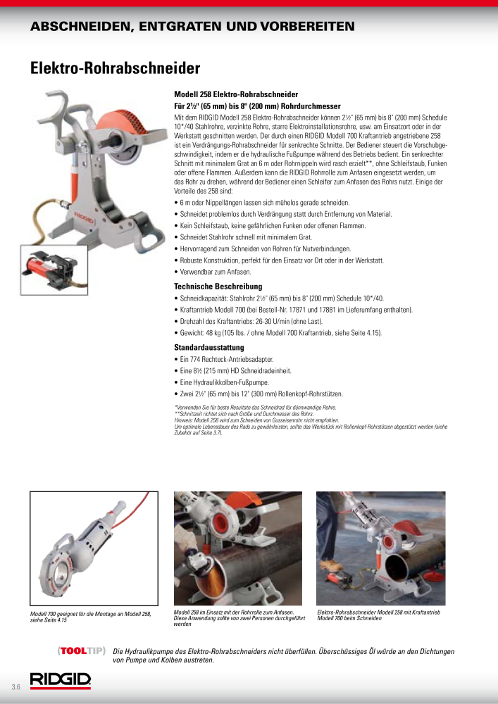 RIDGID Hauptkatalog Hand- und Elektrowerkzeuge NR.: 1750 - Seite 34