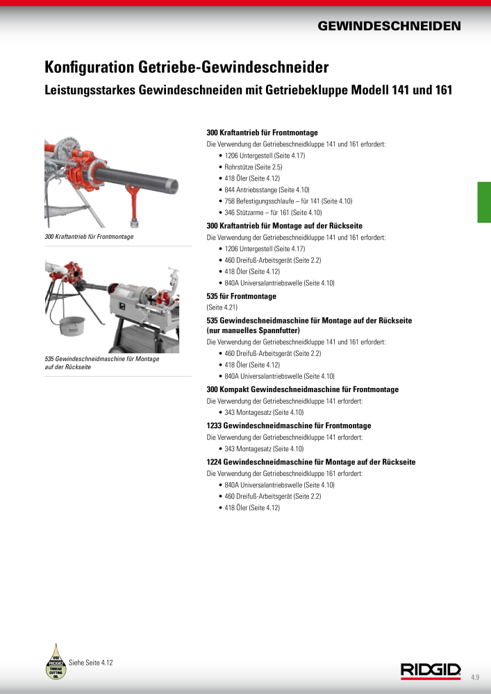 RIDGID Hauptkatalog Hand- und Elektrowerkzeuge NR.: 1750 - Seite 55