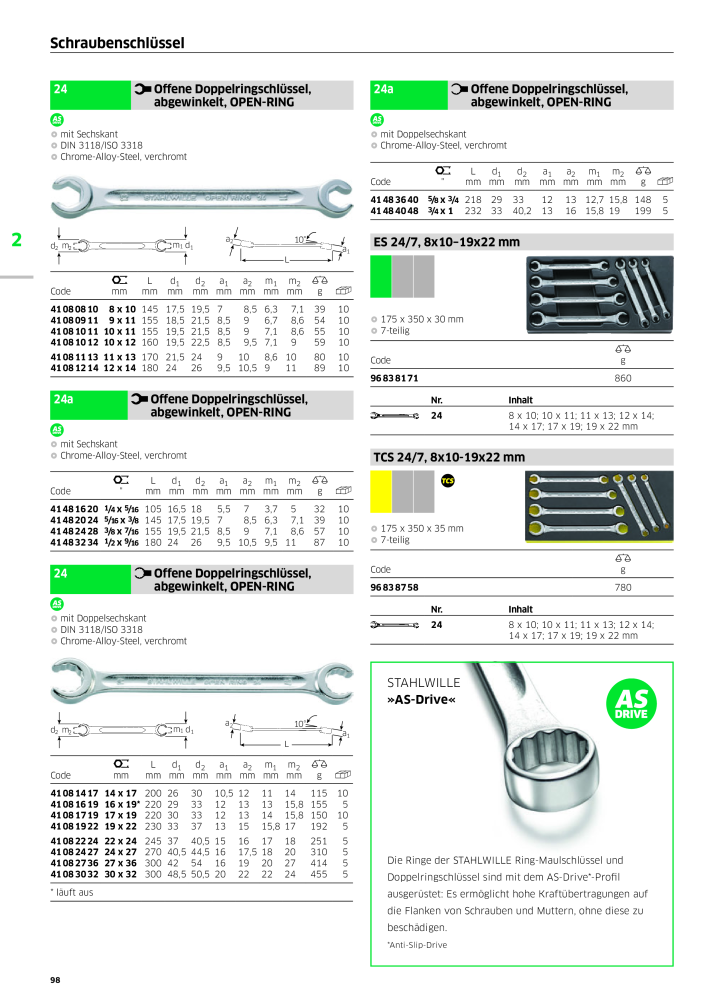 STAHLWILLE Hauptkatalog Handwerkzeuge NR.: 183 - Seite 100