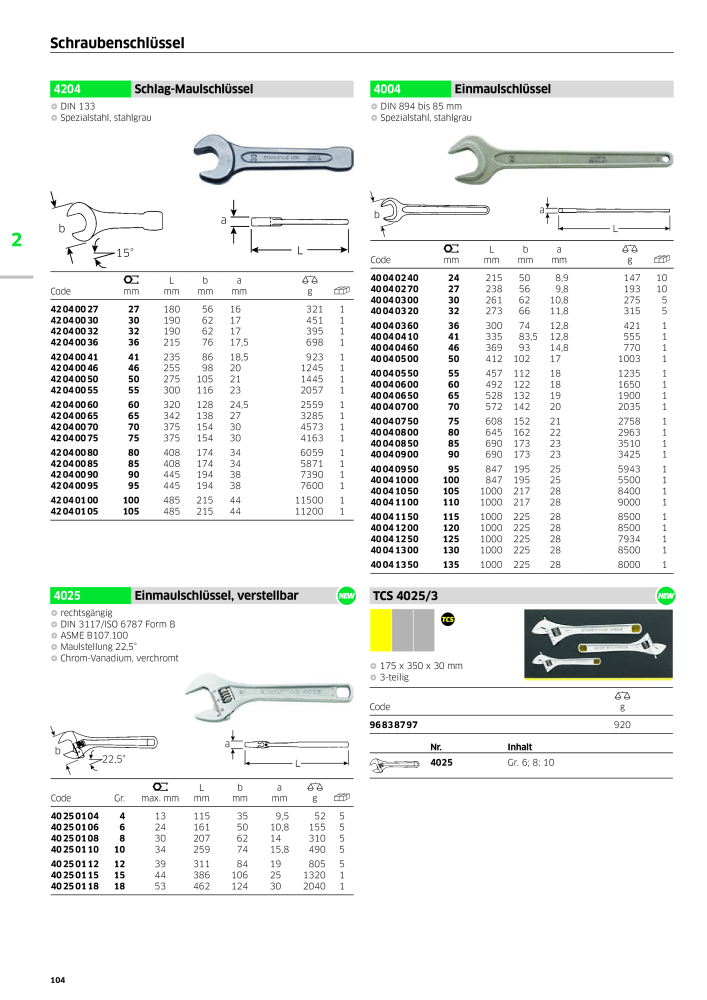 STAHLWILLE Hauptkatalog Handwerkzeuge NR.: 183 - Side 106