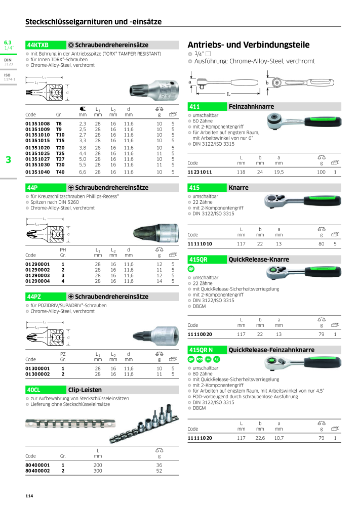 STAHLWILLE Hauptkatalog Handwerkzeuge NR.: 183 - Strona 116