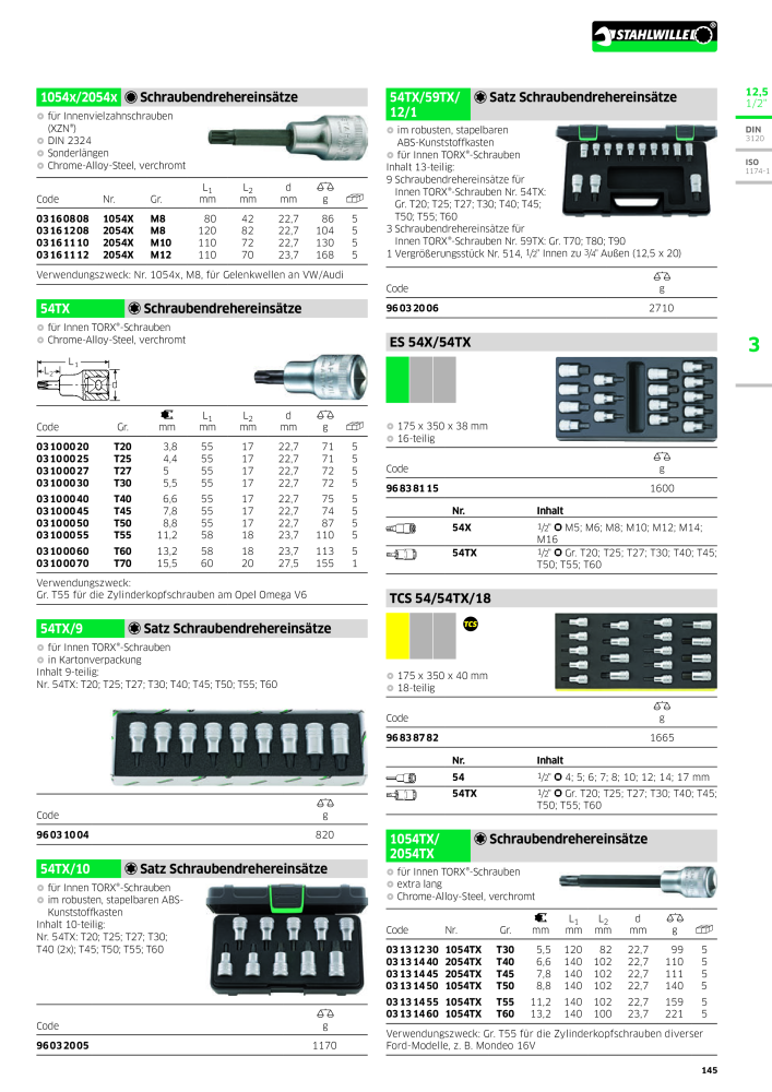 STAHLWILLE Hauptkatalog Handwerkzeuge NR.: 183 - Pagina 147