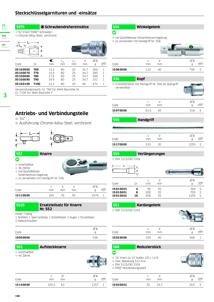 STAHLWILLE Hauptkatalog Handwerkzeuge n.: 183 - Pagina 160