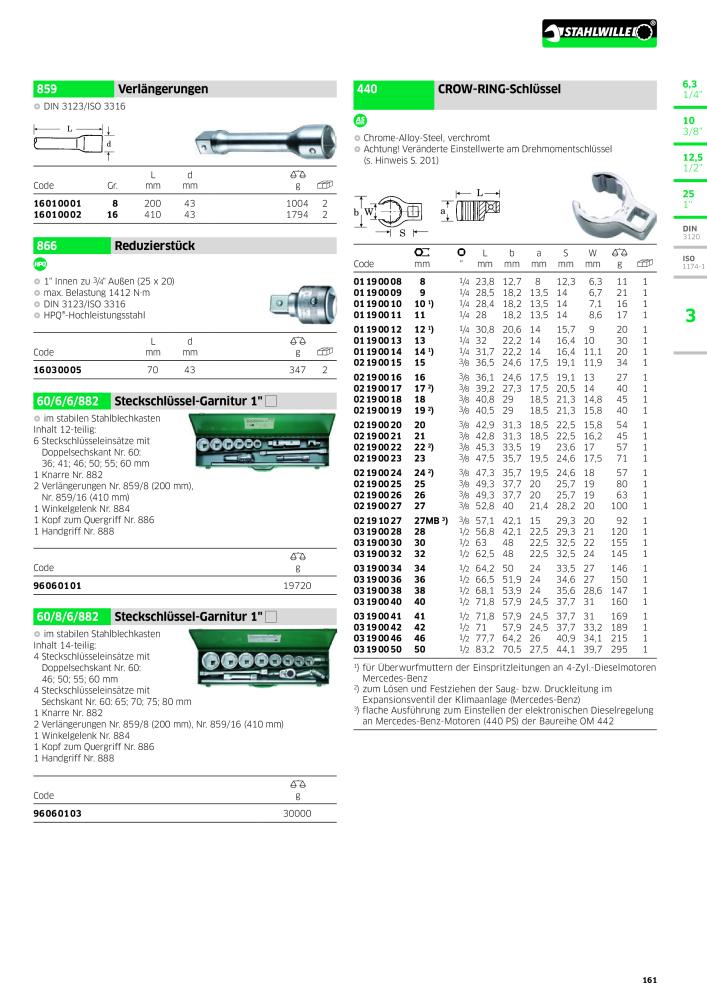 STAHLWILLE Hauptkatalog Handwerkzeuge NEJ.: 183 - Sida 163