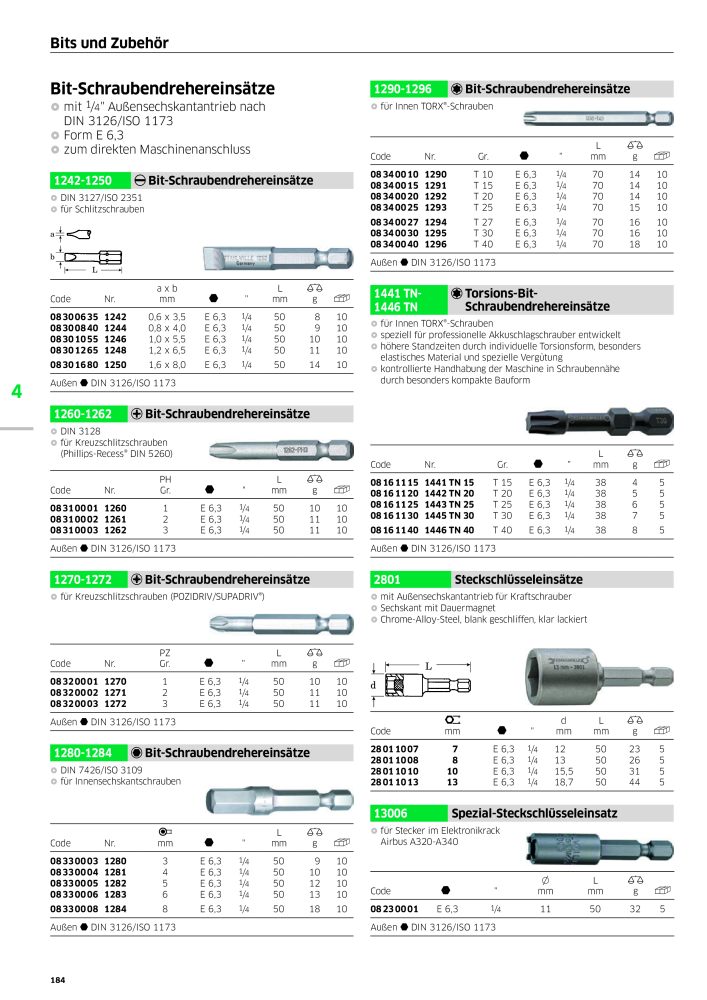 STAHLWILLE Hauptkatalog Handwerkzeuge n.: 183 - Pagina 186