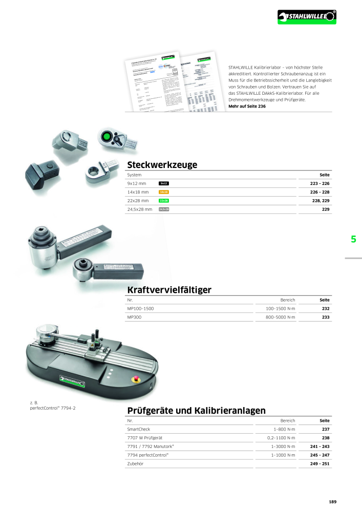 STAHLWILLE Hauptkatalog Handwerkzeuge NO.: 183 - Page 191