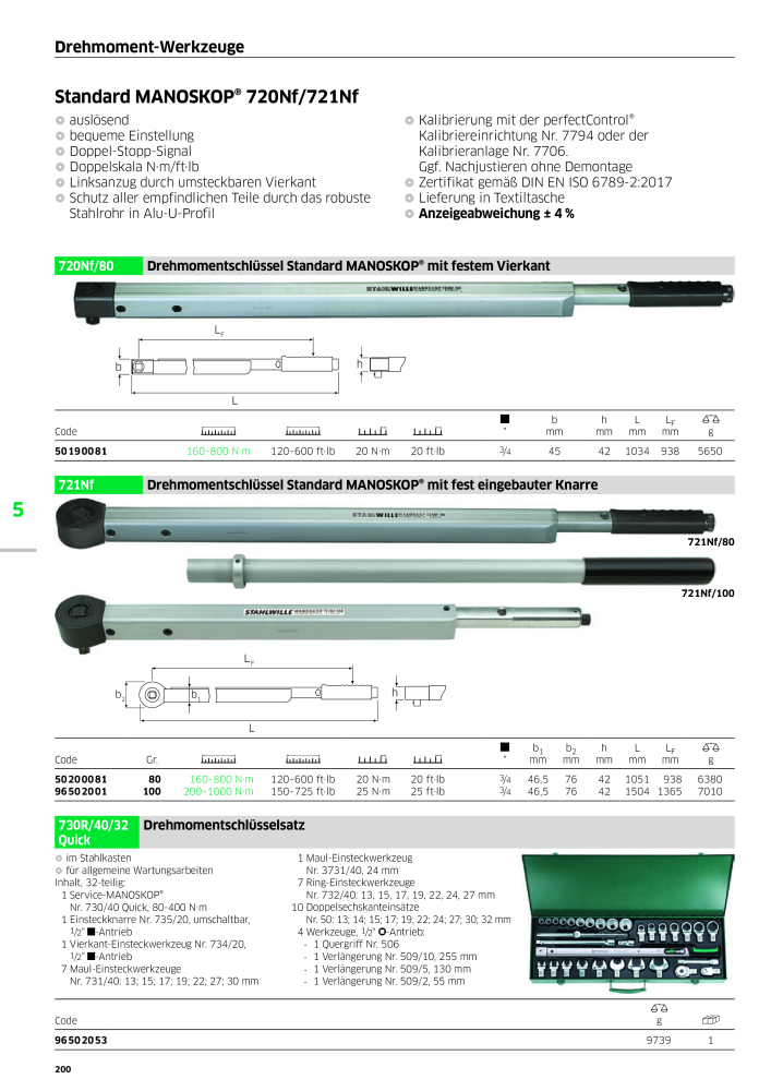 STAHLWILLE Hauptkatalog Handwerkzeuge NO.: 183 - Page 202