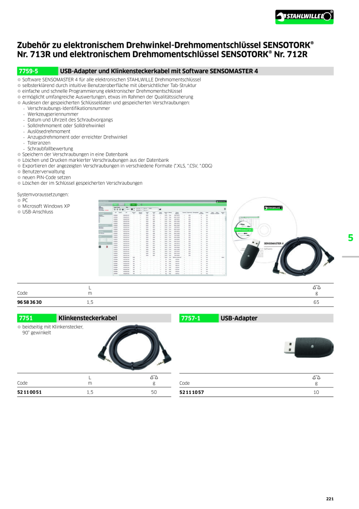 STAHLWILLE Hauptkatalog Handwerkzeuge NR.: 183 - Strona 223