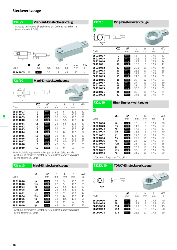 STAHLWILLE Hauptkatalog Handwerkzeuge n.: 183 - Pagina 226