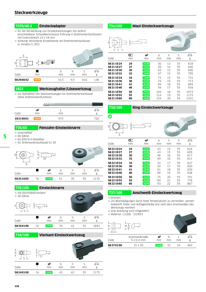 STAHLWILLE Hauptkatalog Handwerkzeuge Nº: 183 - Página 230