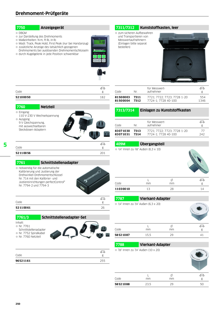 STAHLWILLE Hauptkatalog Handwerkzeuge NR.: 183 - Seite 252