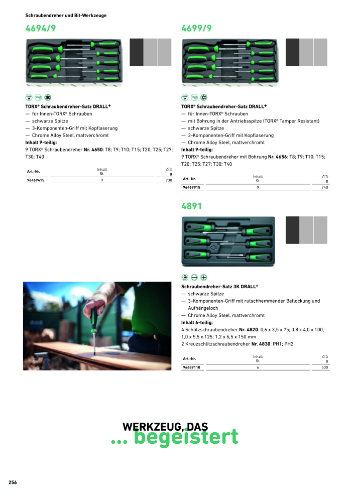 STAHLWILLE Hauptkatalog Handwerkzeuge NR.: 183 - Seite 258