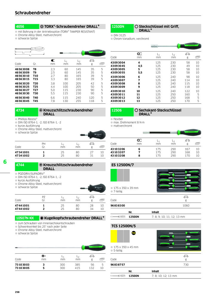 STAHLWILLE Hauptkatalog Handwerkzeuge NR.: 183 - Seite 260