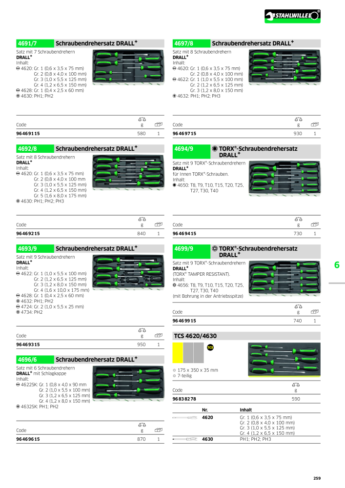 STAHLWILLE Hauptkatalog Handwerkzeuge NO.: 183 - Page 261