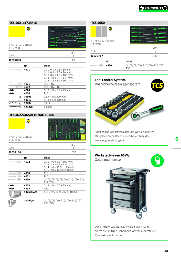 STAHLWILLE Hauptkatalog Handwerkzeuge n.: 183 - Pagina 263