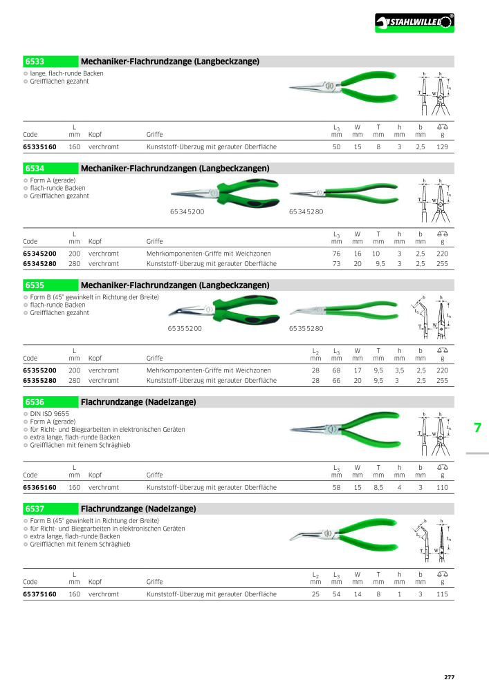 STAHLWILLE Hauptkatalog Handwerkzeuge NR.: 183 - Side 279