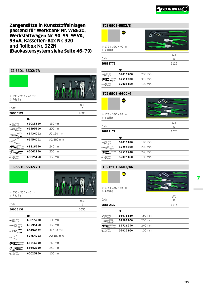 STAHLWILLE Hauptkatalog Handwerkzeuge NO.: 183 - Page 295