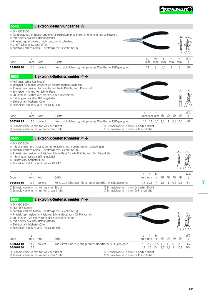 STAHLWILLE Hauptkatalog Handwerkzeuge NR.: 183 - Side 297