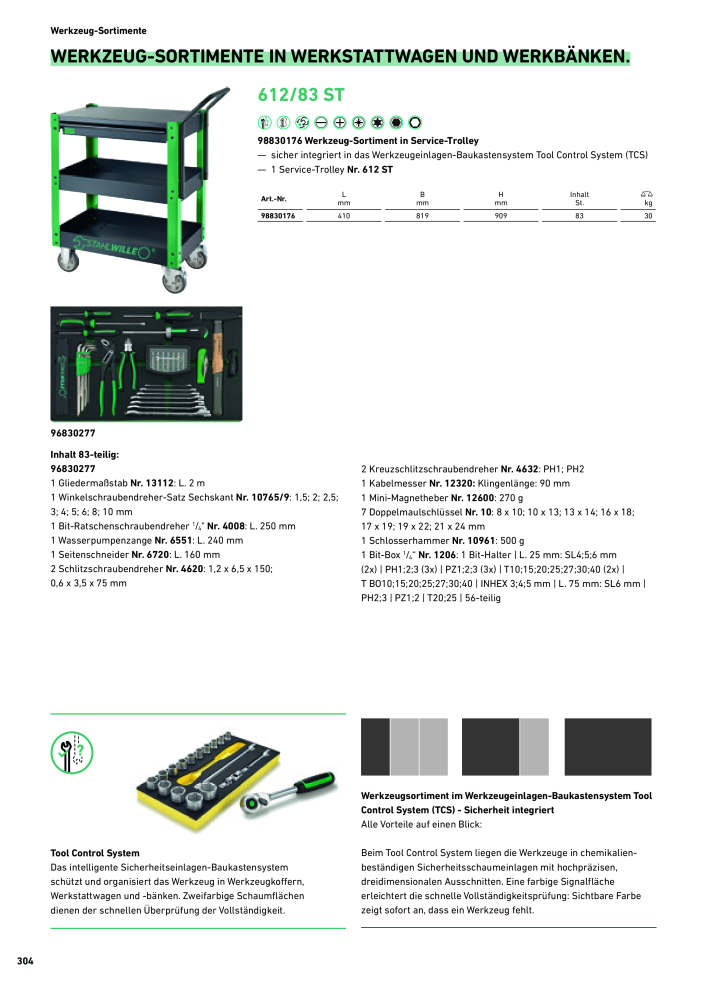 STAHLWILLE Hauptkatalog Handwerkzeuge NR.: 183 - Seite 306