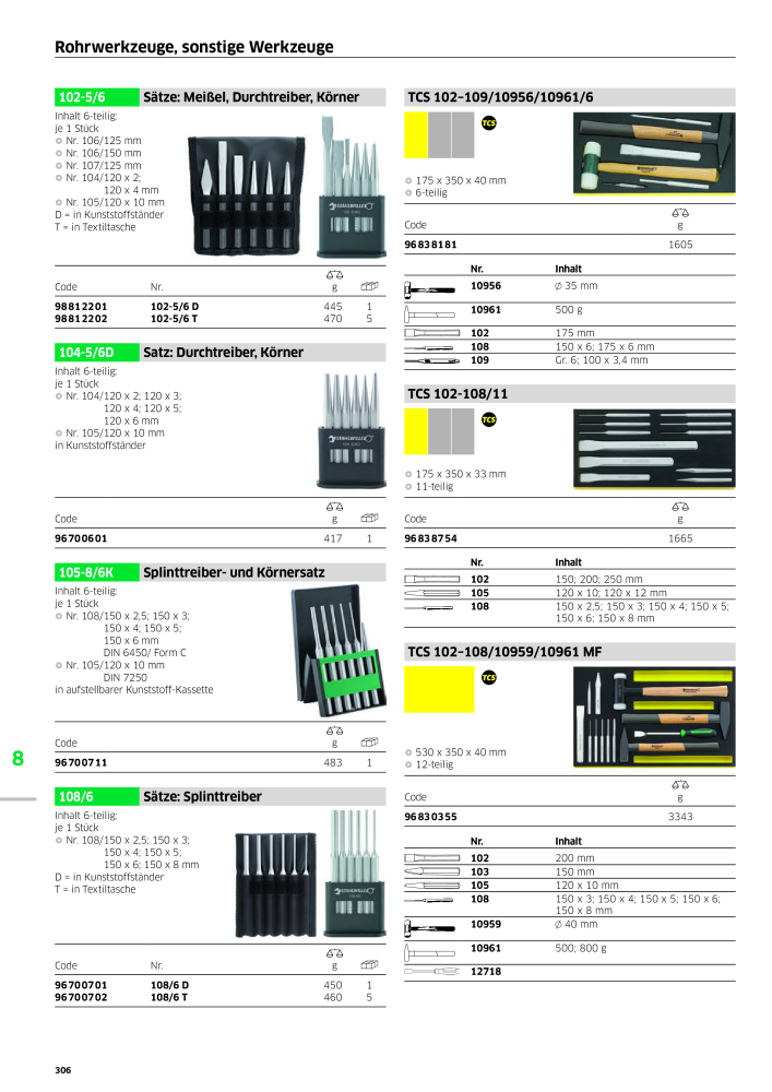 STAHLWILLE Hauptkatalog Handwerkzeuge NR.: 183 - Pagina 308