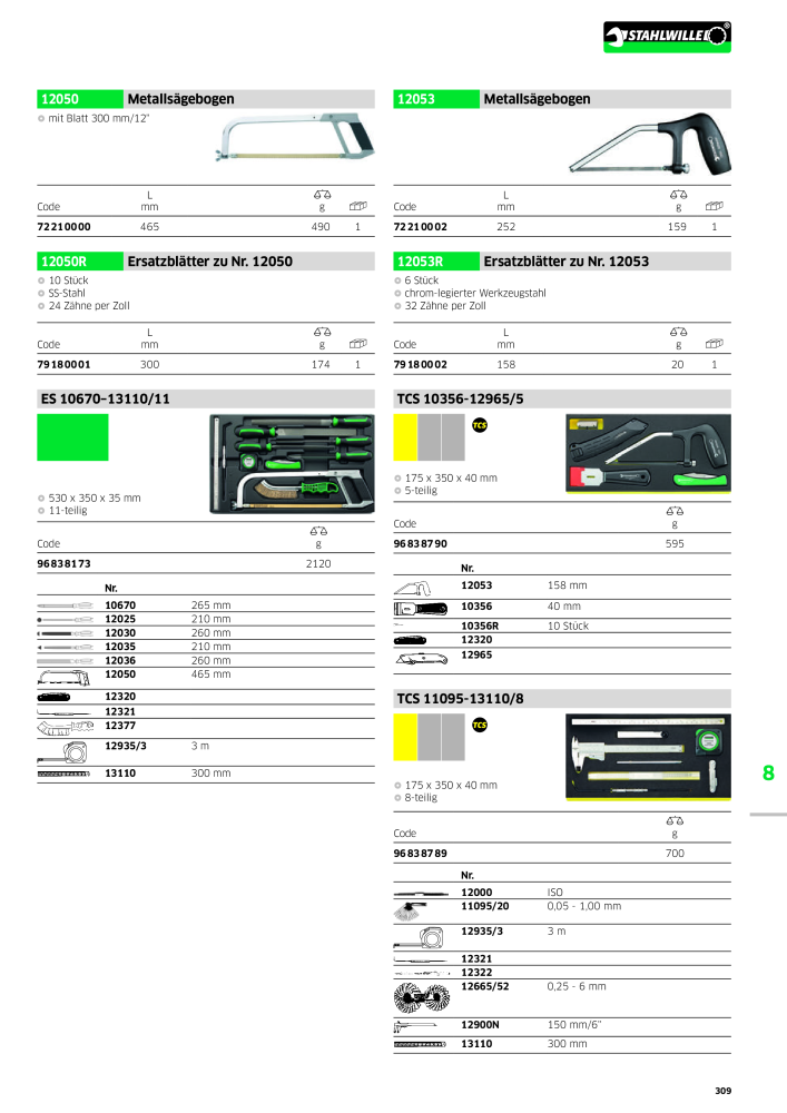 STAHLWILLE Hauptkatalog Handwerkzeuge NR.: 183 - Strona 311