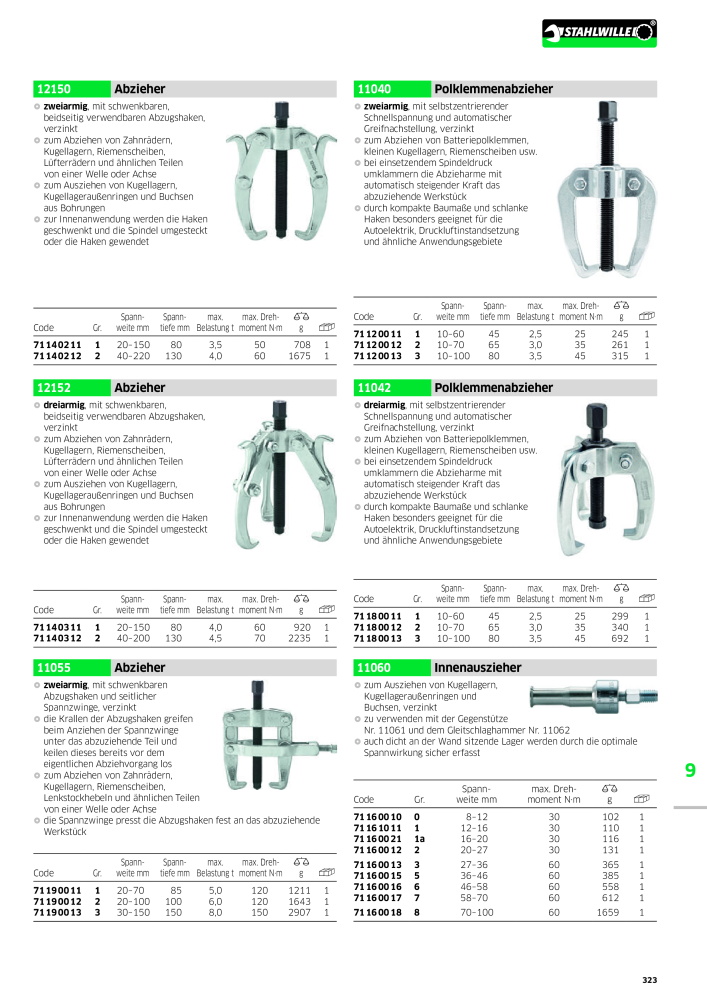 STAHLWILLE Hauptkatalog Handwerkzeuge NO.: 183 - Page 325