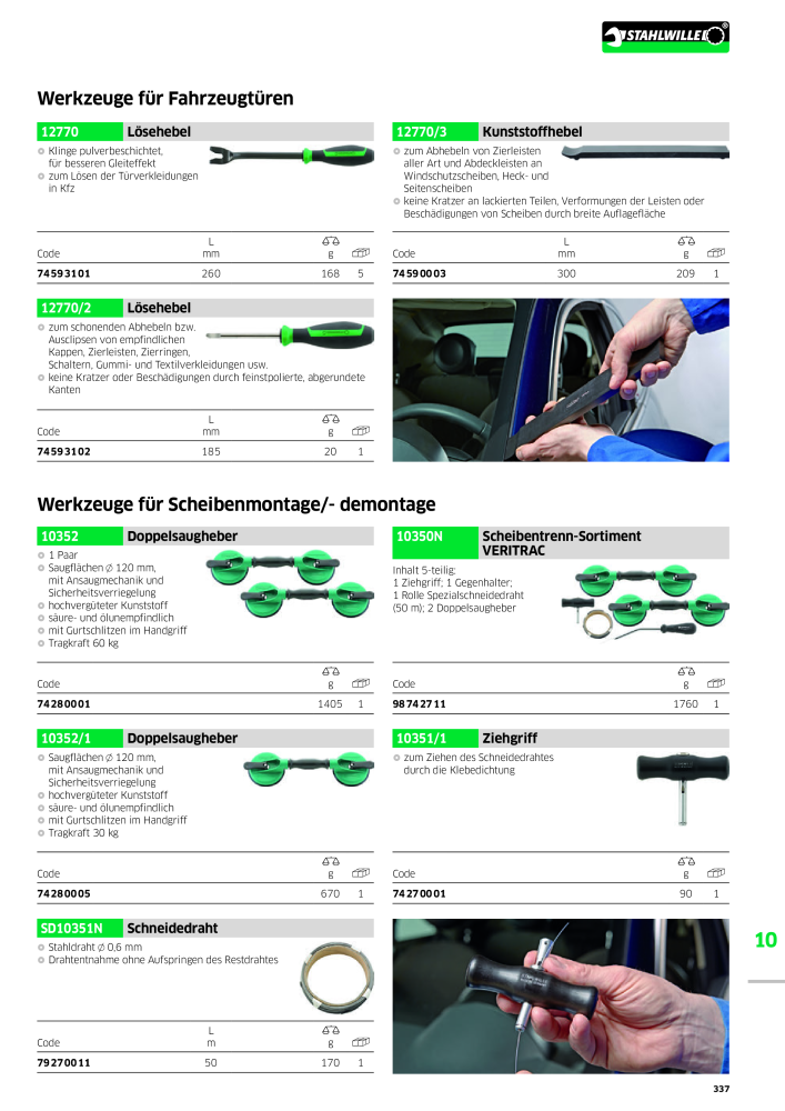 STAHLWILLE Hauptkatalog Handwerkzeuge Nb. : 183 - Page 339