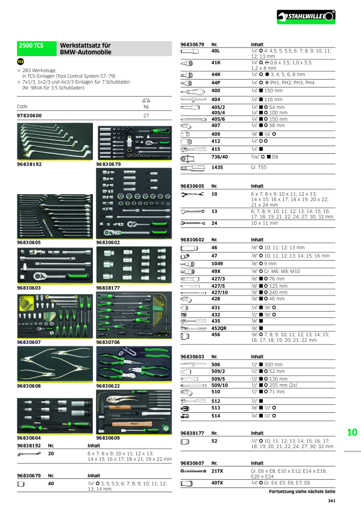 STAHLWILLE Hauptkatalog Handwerkzeuge n.: 183 - Pagina 343