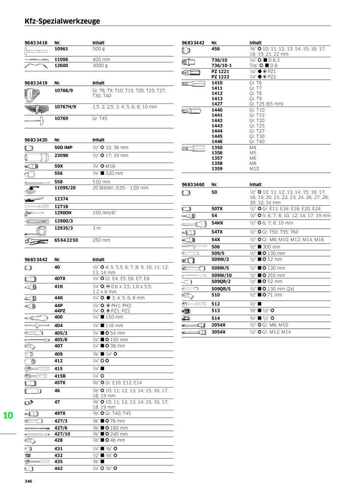 STAHLWILLE Hauptkatalog Handwerkzeuge Nb. : 183 - Page 348