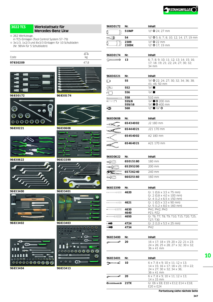 STAHLWILLE Hauptkatalog Handwerkzeuge NEJ.: 183 - Sida 349