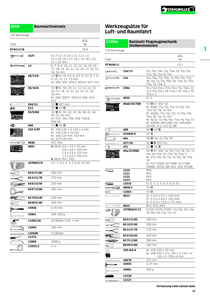 STAHLWILLE Hauptkatalog Handwerkzeuge NR.: 183 - Side 35