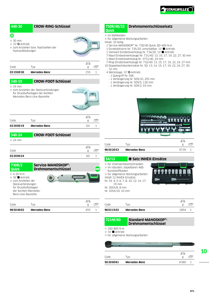 STAHLWILLE Hauptkatalog Handwerkzeuge NR.: 183 - Pagina 373