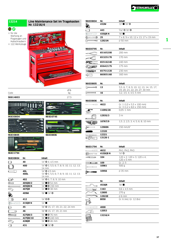 STAHLWILLE Hauptkatalog Handwerkzeuge NR.: 183 - Pagina 39