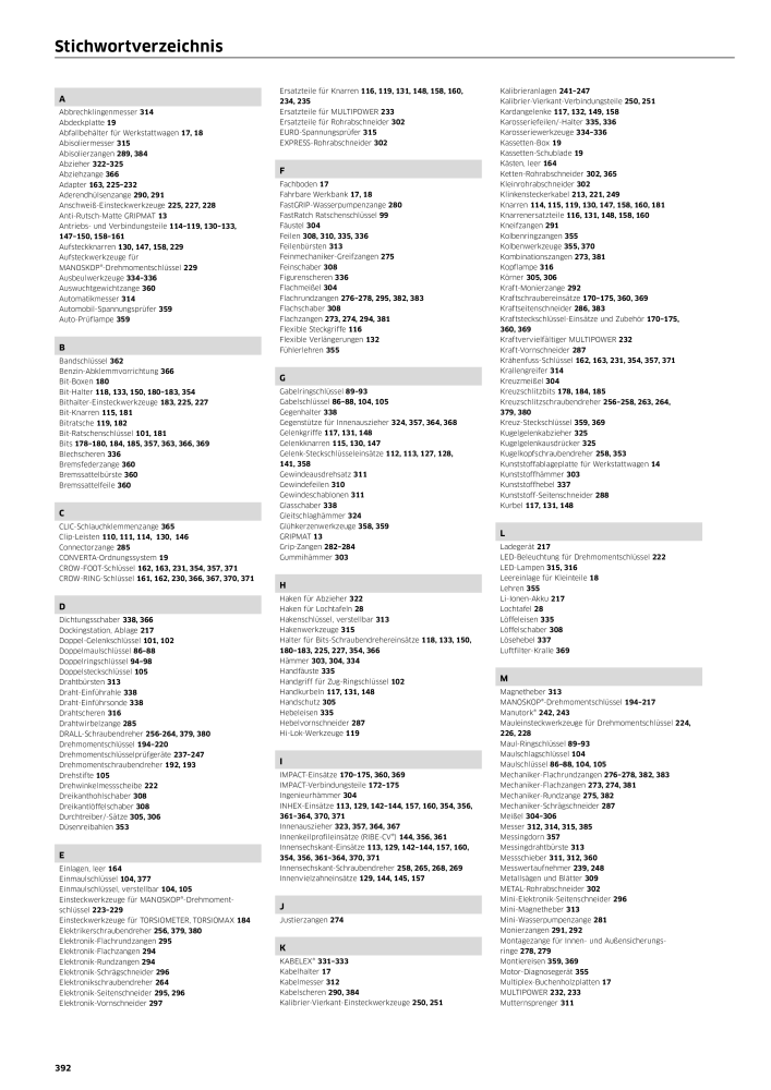 STAHLWILLE Hauptkatalog Handwerkzeuge NR.: 183 - Pagina 394