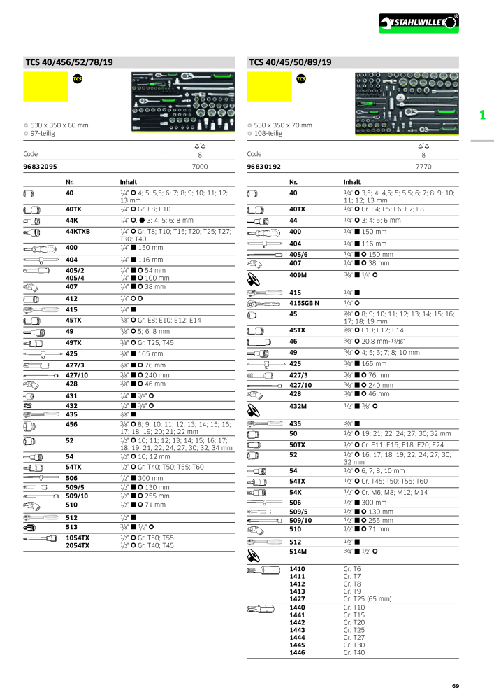 STAHLWILLE Hauptkatalog Handwerkzeuge Nb. : 183 - Page 71