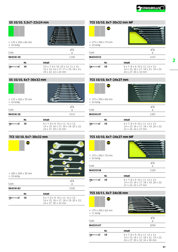 STAHLWILLE Hauptkatalog Handwerkzeuge NR.: 183 - Seite 89