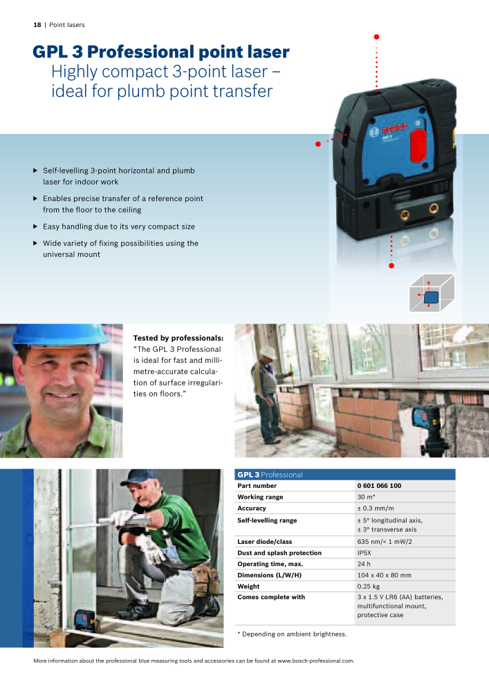 Bosch Professional blue measuring tools NO.: 1933 - Page 18