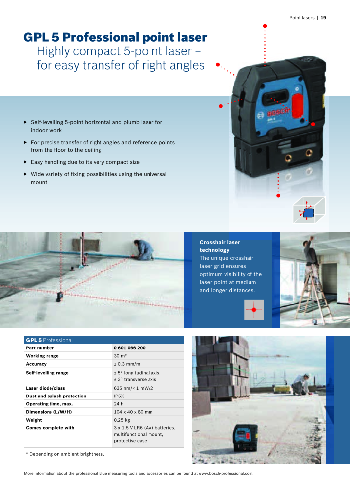Bosch Professional blue measuring tools NO.: 1933 - Page 19