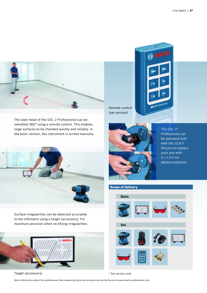 Bosch Professional blue measuring tools NO.: 1933 - Page 27